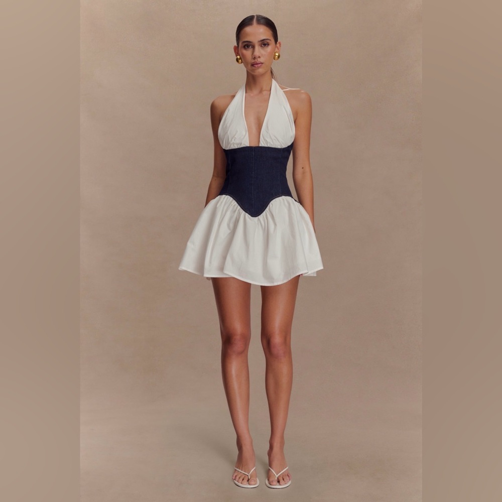 Meshki Merlin Cotton Denim Dress- L